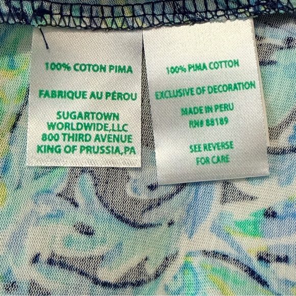 Lilly Pulitzer Pima Cotton Blue and Green Halter‎ Women’s Dress size Medium - Picture 14 of 16